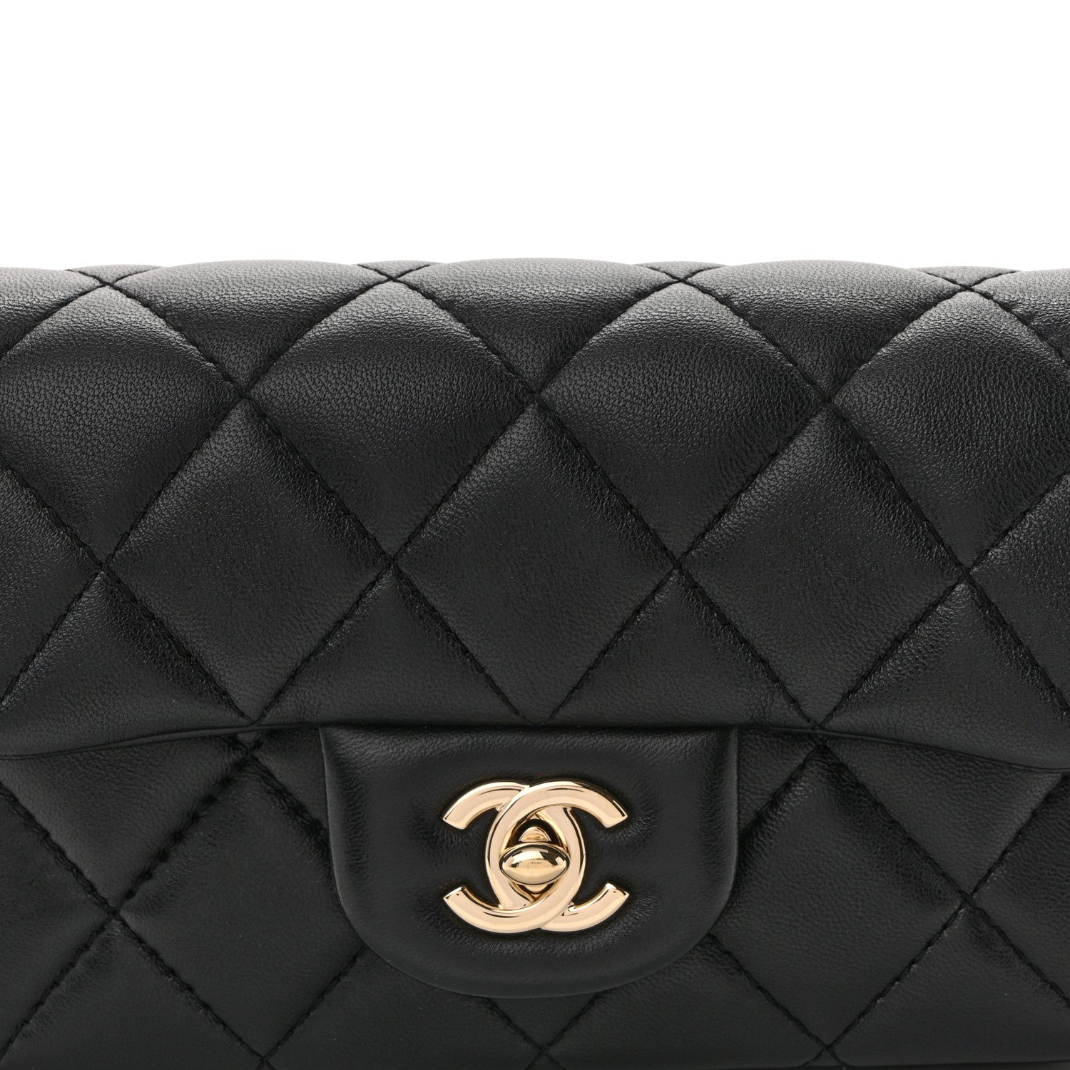 Chanel Lambskin Quilted Mini My Precious Waist Bag Black 8 of 11