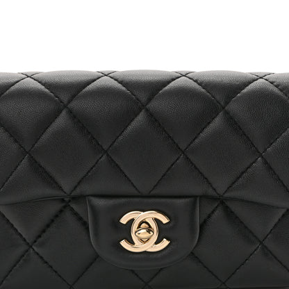 Chanel Lambskin Quilted Mini My Precious Waist Bag Black 8 of 11