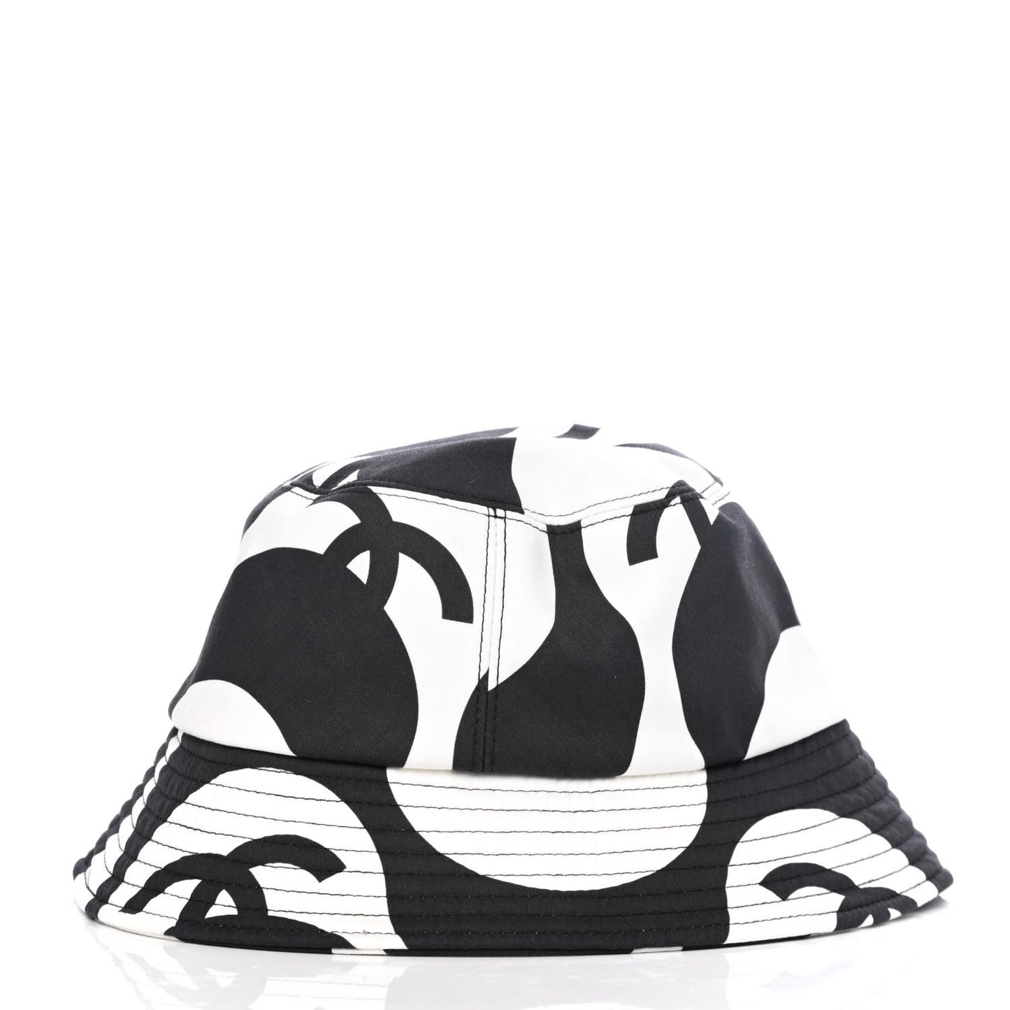 Canvas Bucket Hat S Black White
