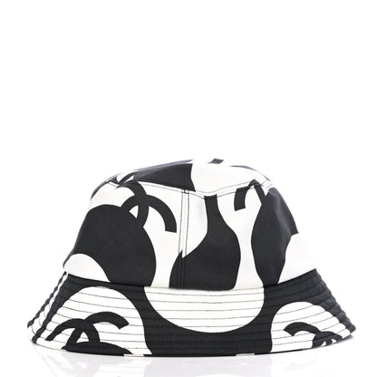 Chanel Canvas Bucket Hat S Black White 2 of 4