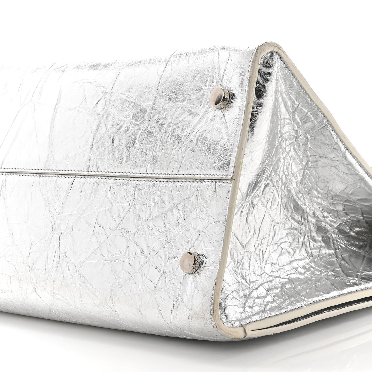 Christian Dior Metallic Calfskin Large Diorever Flap Silver 8 of 13