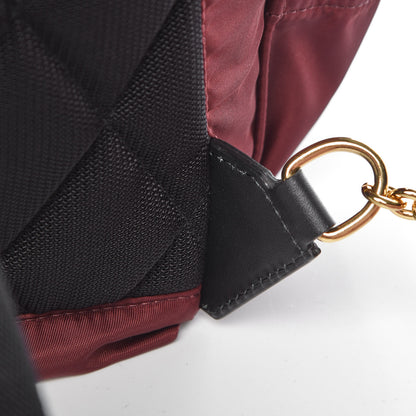 Burberry Nylon Medium Rucksack Backpack Burgundy Red 15 of 16