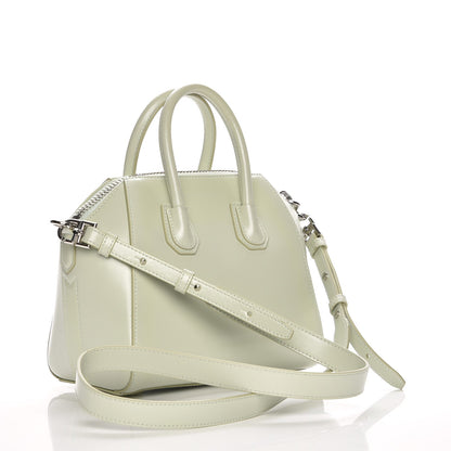 Givenchy Shiny Lord Calfskin Mini Antigona Aqua Green 4 of 8