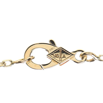 Van Cleef & Arpels 18K Yellow Gold Mother of Pearl Vintage Alhambra Pendant Necklace 4 of 8