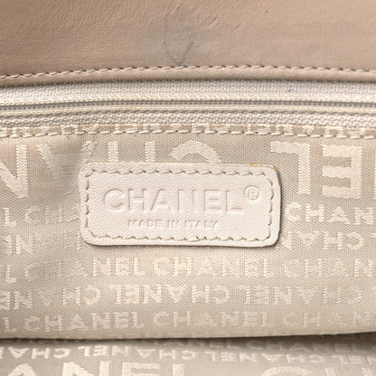 Chanel Lambskin Chain Stitch Shoulder Bag Beige 6 of 19