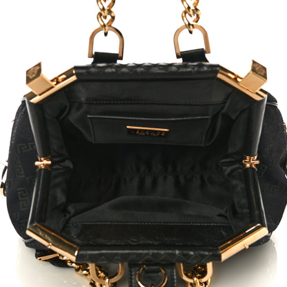Versace Satin Chain Satchel Black 4 of 10