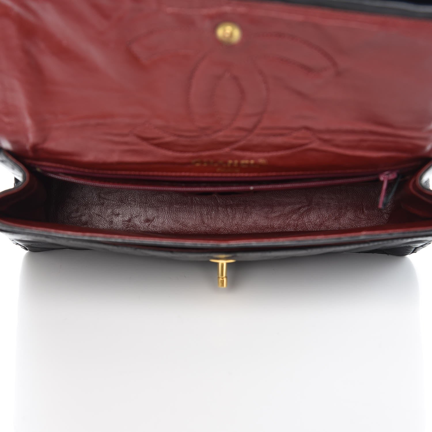 Chanel Lambskin Quilted Medium Double Flap Black 5 of 16
