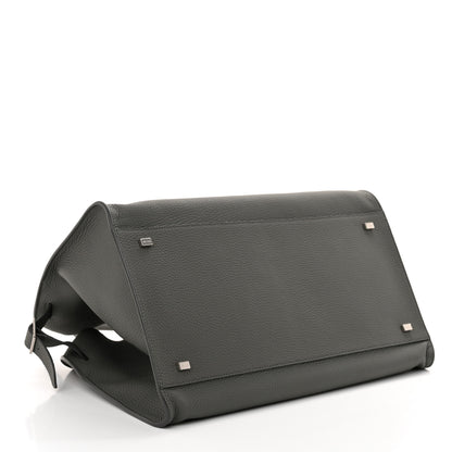 The Row Matte Grained Calfskin Soft Margaux 15 Timouse Grey 4 of 10