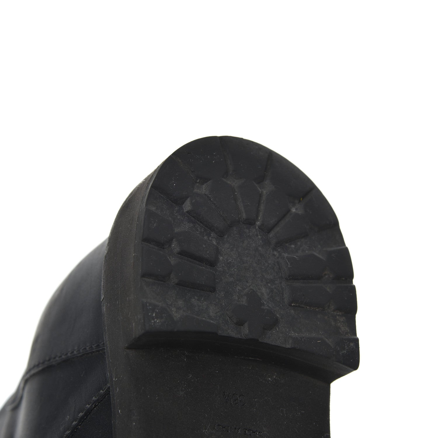 Fendi Calfskin Combat Boots 36.5 Black 9 of 17
