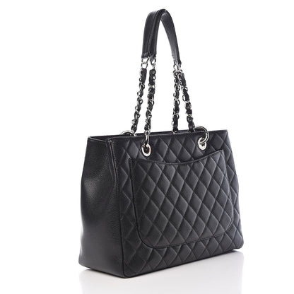 Chanel Caviar Quilted Grand Shopping Tote GST Black 3 of 11