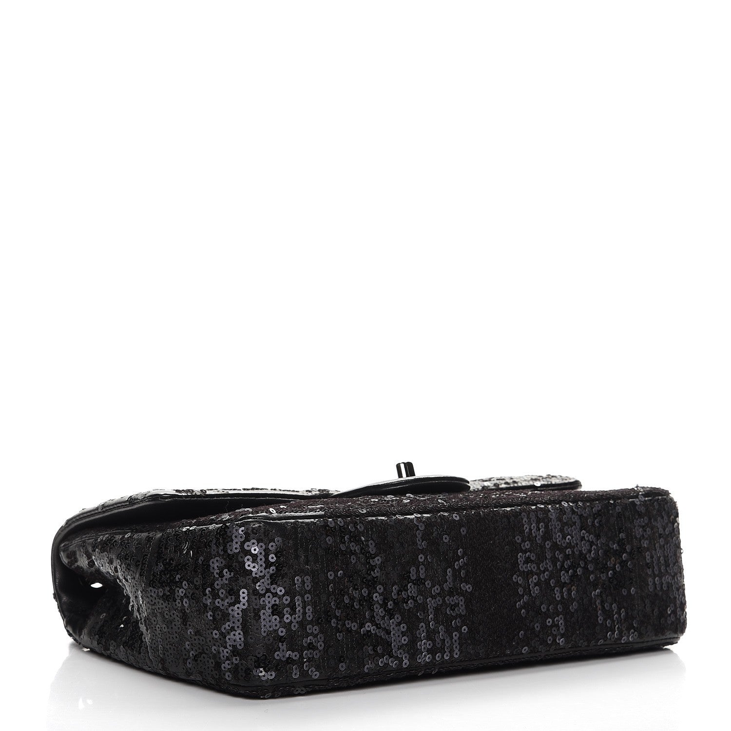 Chanel Sequin Lambskin Medium Moonlight on Water Flap Black 4 of 9