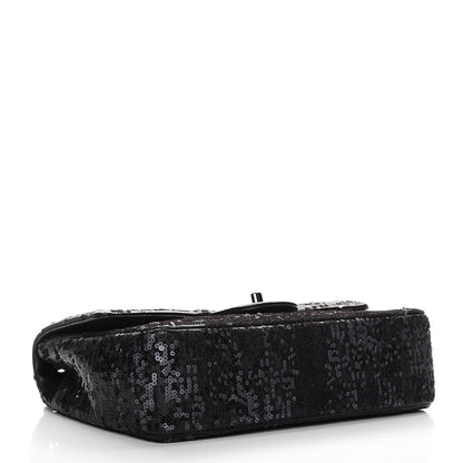Chanel Sequin Lambskin Medium Moonlight on Water Flap Black 4 of 9