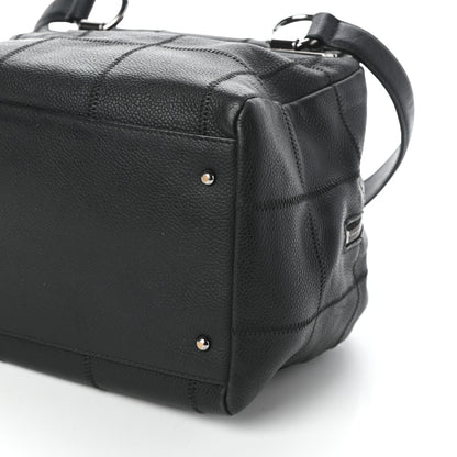 Chanel Caviar Square Stitched Bowler Black 9 of 9