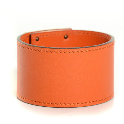 Hermes Chamonix Kelly Dog Bracelet Cuff Orange 3 of 7