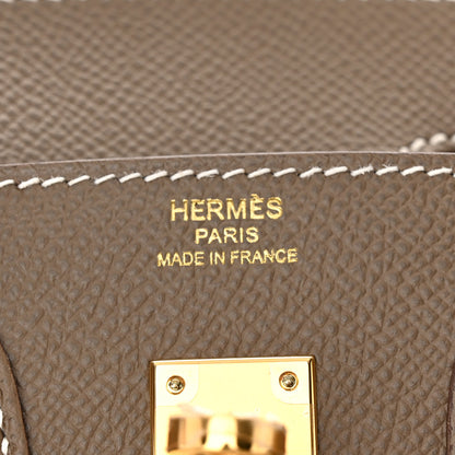 Hermes Epsom Birkin Sellier 25 Etoupe 6 of 11