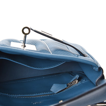 Hermes Veau Swift Mini Sac Berline Bleu Thalassa 4 of 9
