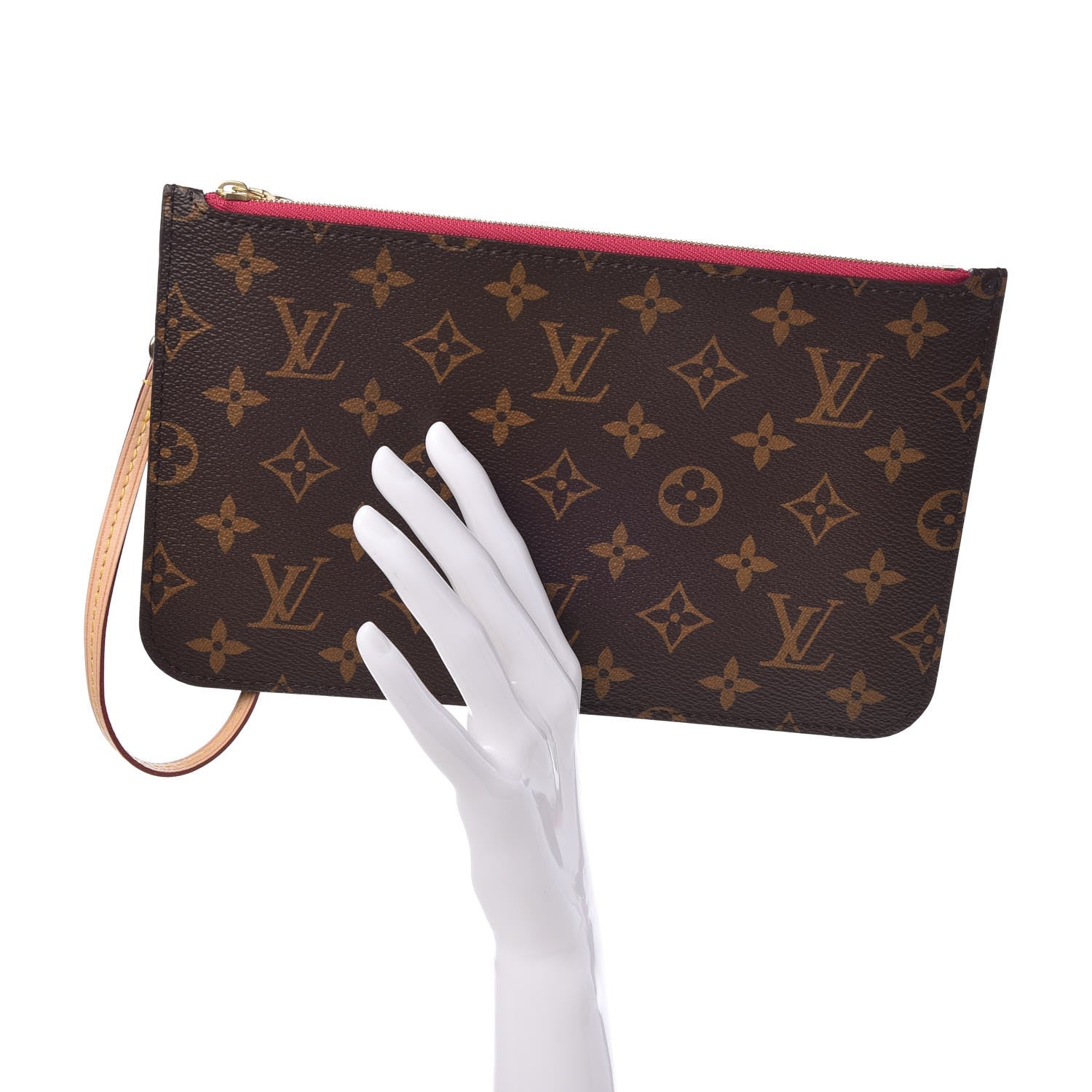 Louis Vuitton Monogram Neverfull MM GM Pochette Pivoine 2 of 8