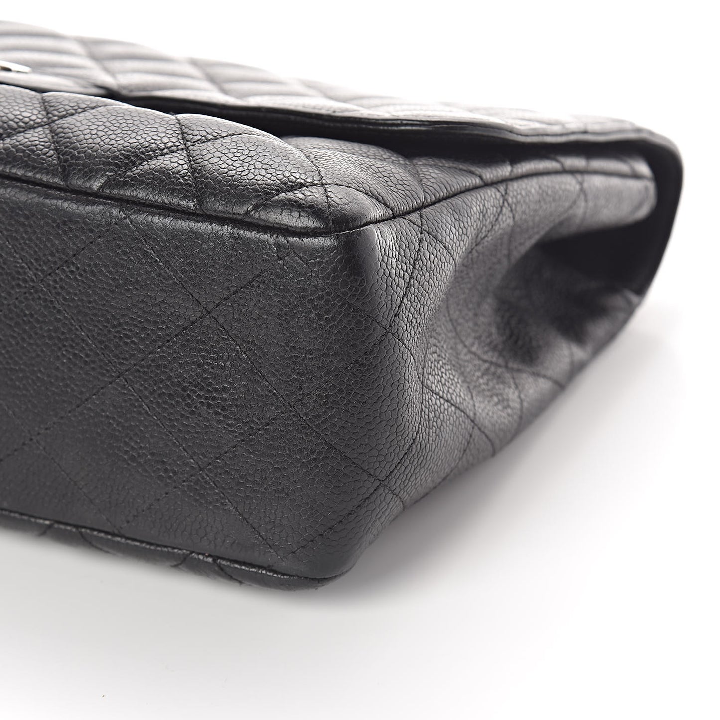 Caviar Quilted Jumbo Single Flap Black