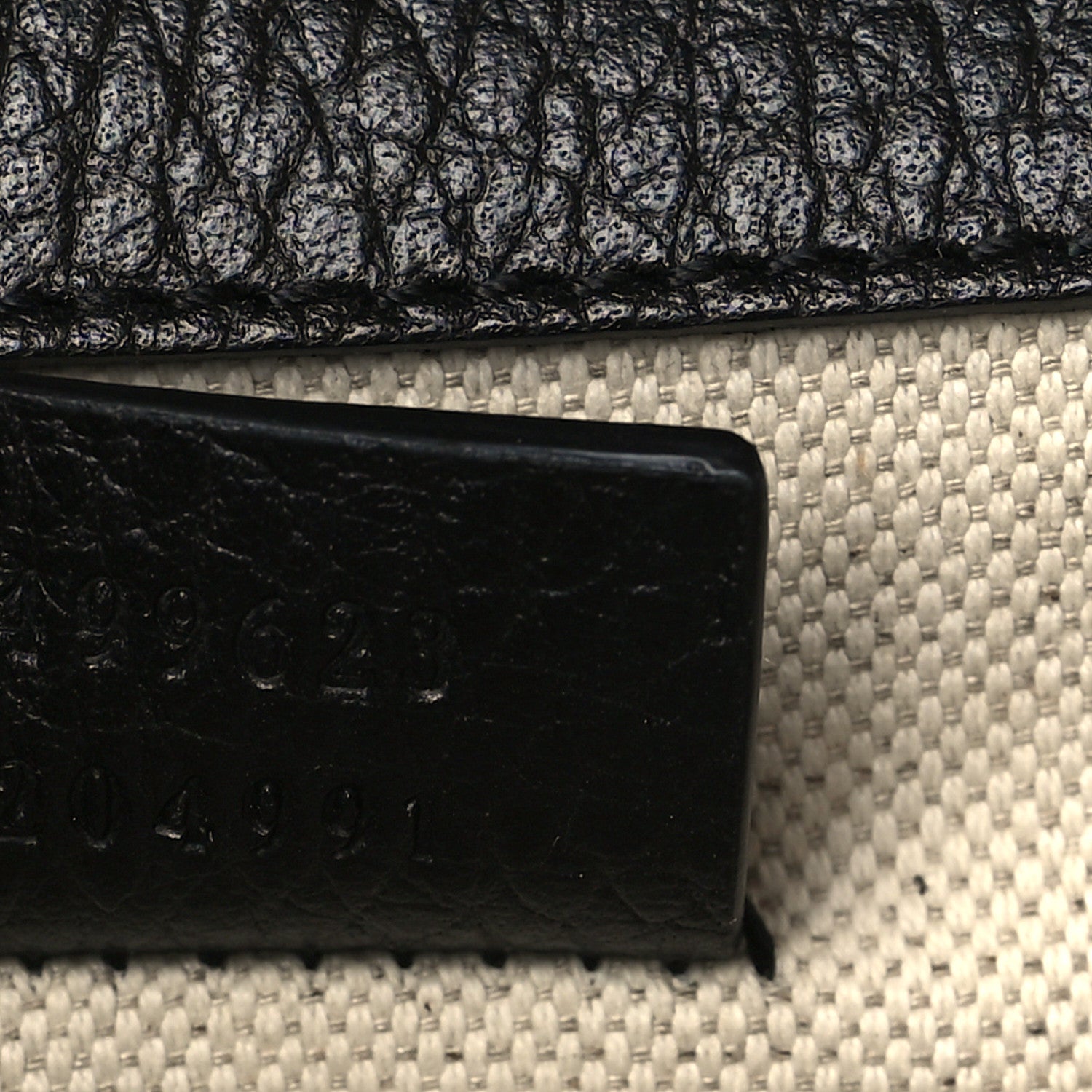 Gucci Dollar Calfskin Enamel Small Dionysus Shoulder Bag Black Electric Blue 7 of 9
