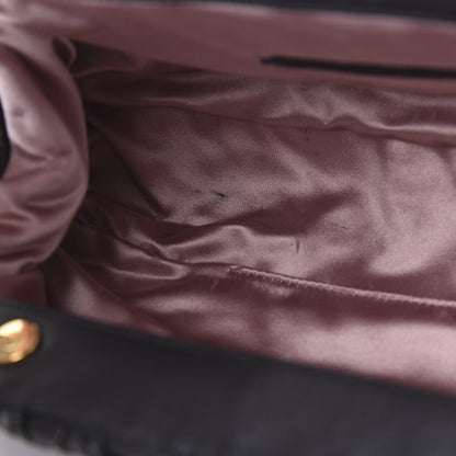 Prada Nappa Pleated Pochette Clutch Black 11 of 11