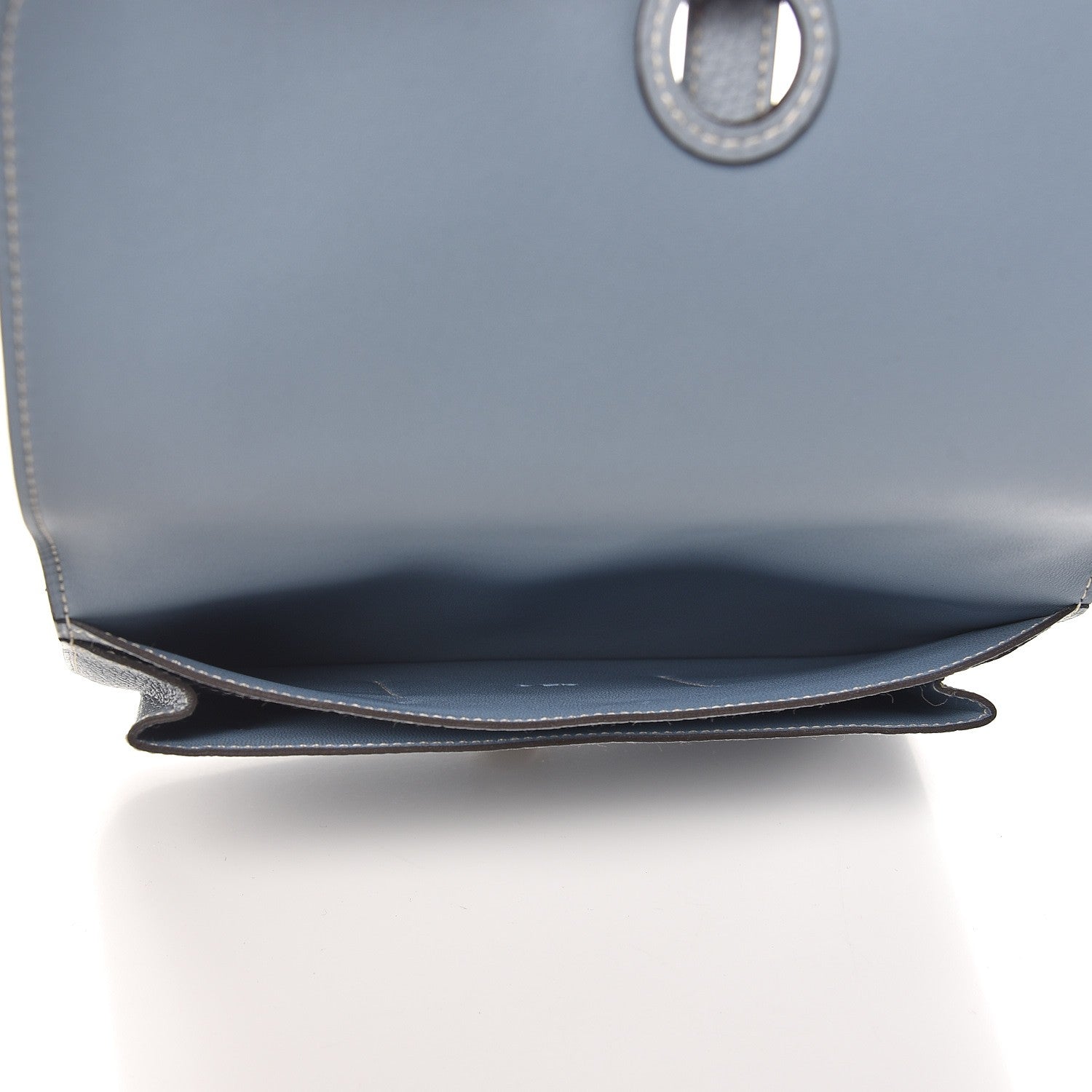 Hermes Togo Dogon Duo Wallet Bleu Lin 5 of 9