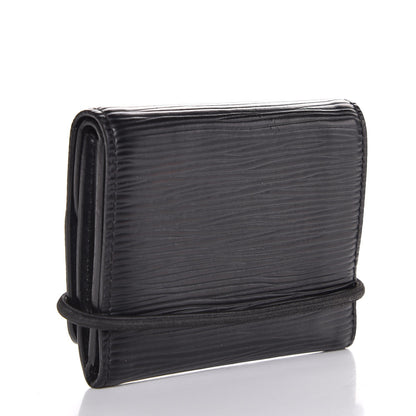 Louis Vuitton Epi Porte Monnaie Elastique Wallet Black 4 of 7