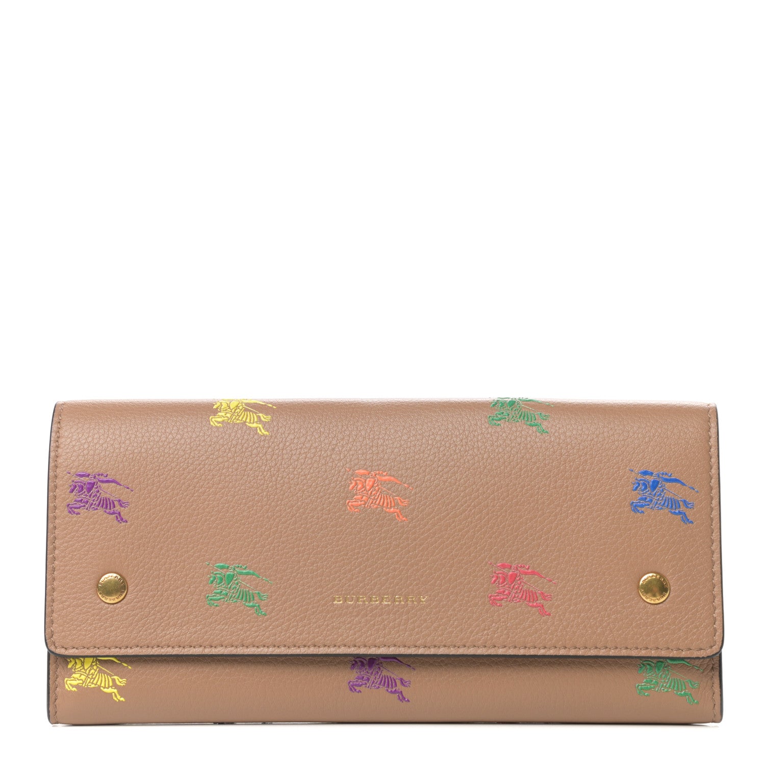 Burberry Grained Calfskin EKD Hollee Wallet Light Camel 1 of 6