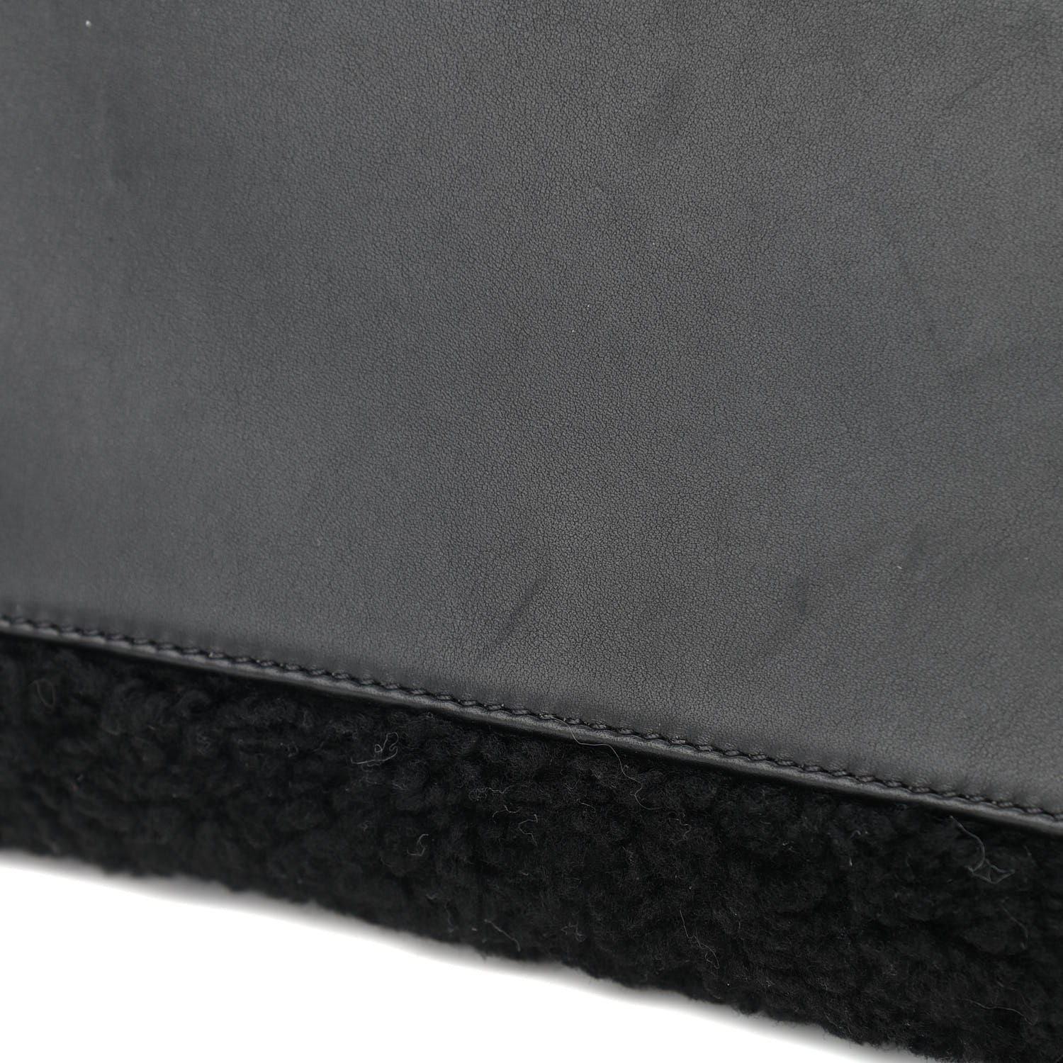Chanel Shearling Large Deauville Tote Black 11 of 13