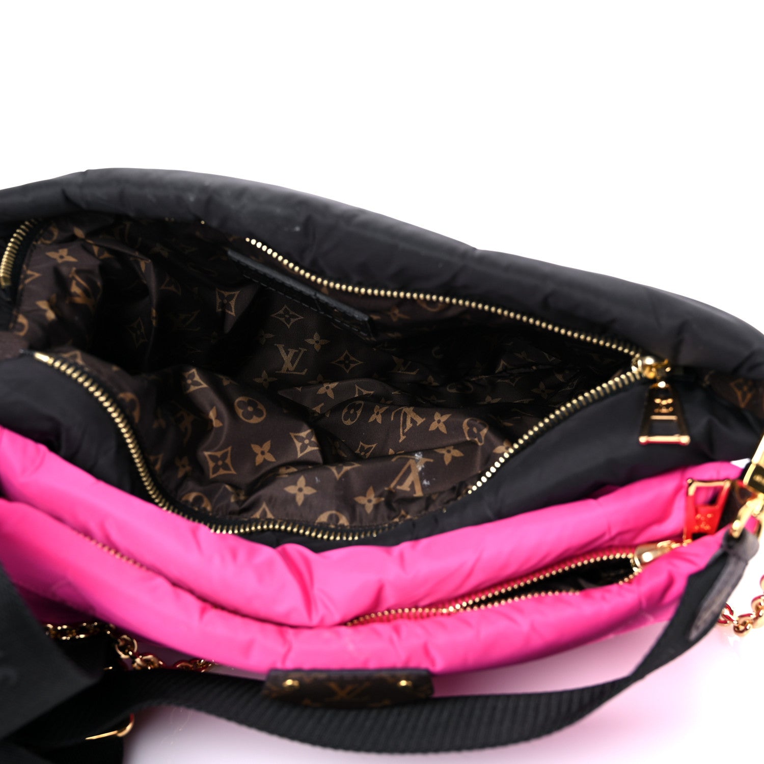 Louis Vuitton Econyl Monogram Pillow Maxi Multi Pochette Accessories Black Fuchsia 5 of 19