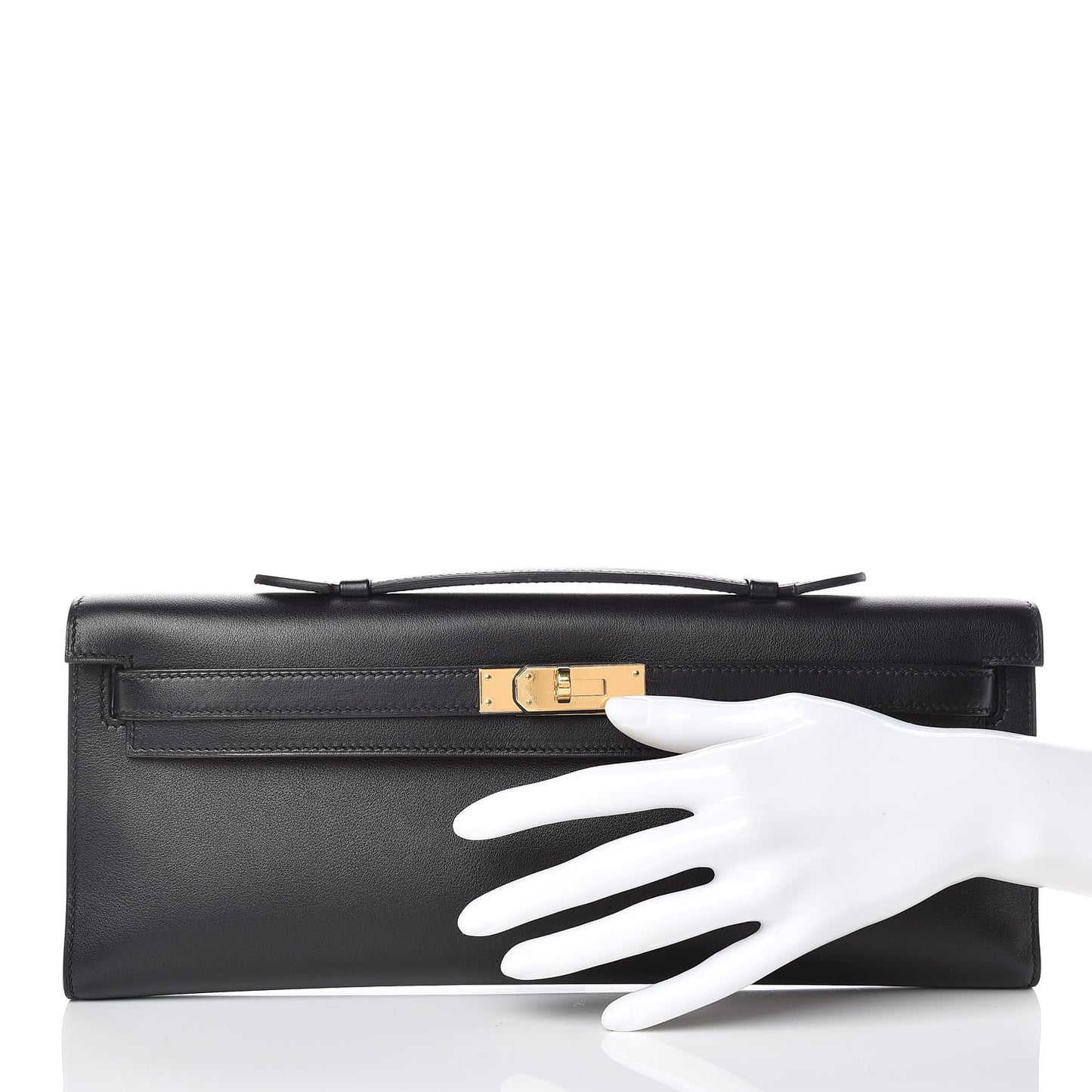 Swift Kelly Cut Clutch Pochette Black