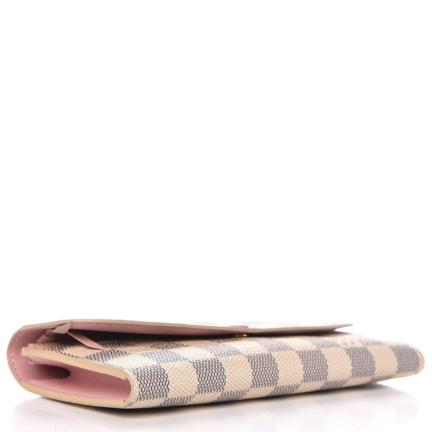 Louis Vuitton Damier Azur Emilie Wallet Rose Ballerine 4 of 7