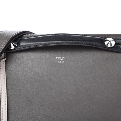 Fendi Vitello Dolce 4 Color Medium By The Way Boston Bag Carbone Grigio Polvere Multicolor 10 of 10