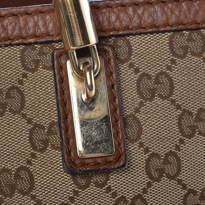 Gucci Monogram Cellarius Calfskin Medium Bella Tote Beige Ebony Cuir 14 of 20