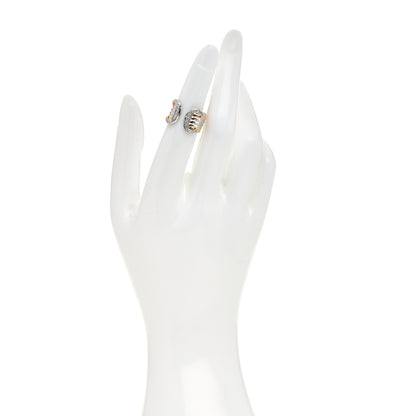 Cartier 18K Pink Yellow White Gold Diamond 13mm C De Cartier Ring 48 4.5 2 of 5