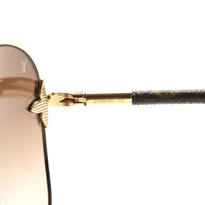 Louis Vuitton Monogram Viola Round Sunglasses Z0464U Brown 6 of 8