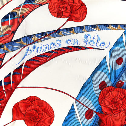 Hermes Silk Plumes En Fete Scarf 90 5 of 7