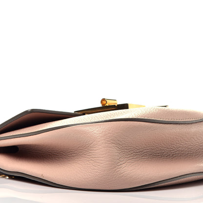 Chloe Grained Lambskin Mini Drew Shoulder Bag Cement Pink 8 of 9
