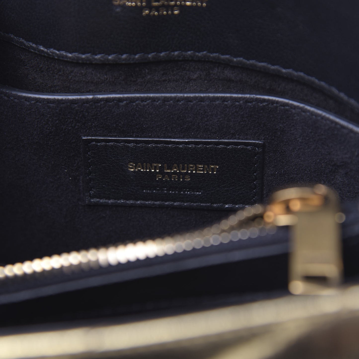 Metallic Calfskin Y Quilted Small Loulou Monogram Chain Satchel Gold
