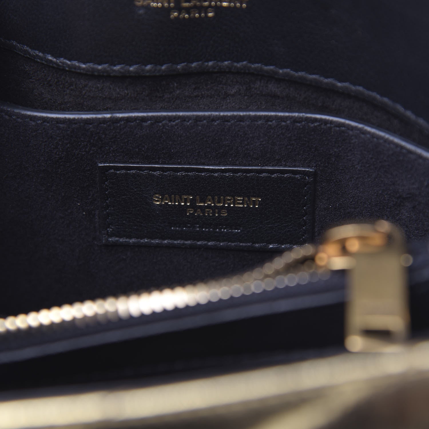 Saint Laurent Metallic Calfskin Y Quilted Small Loulou Monogram Chain Satchel Gold 6 of 12