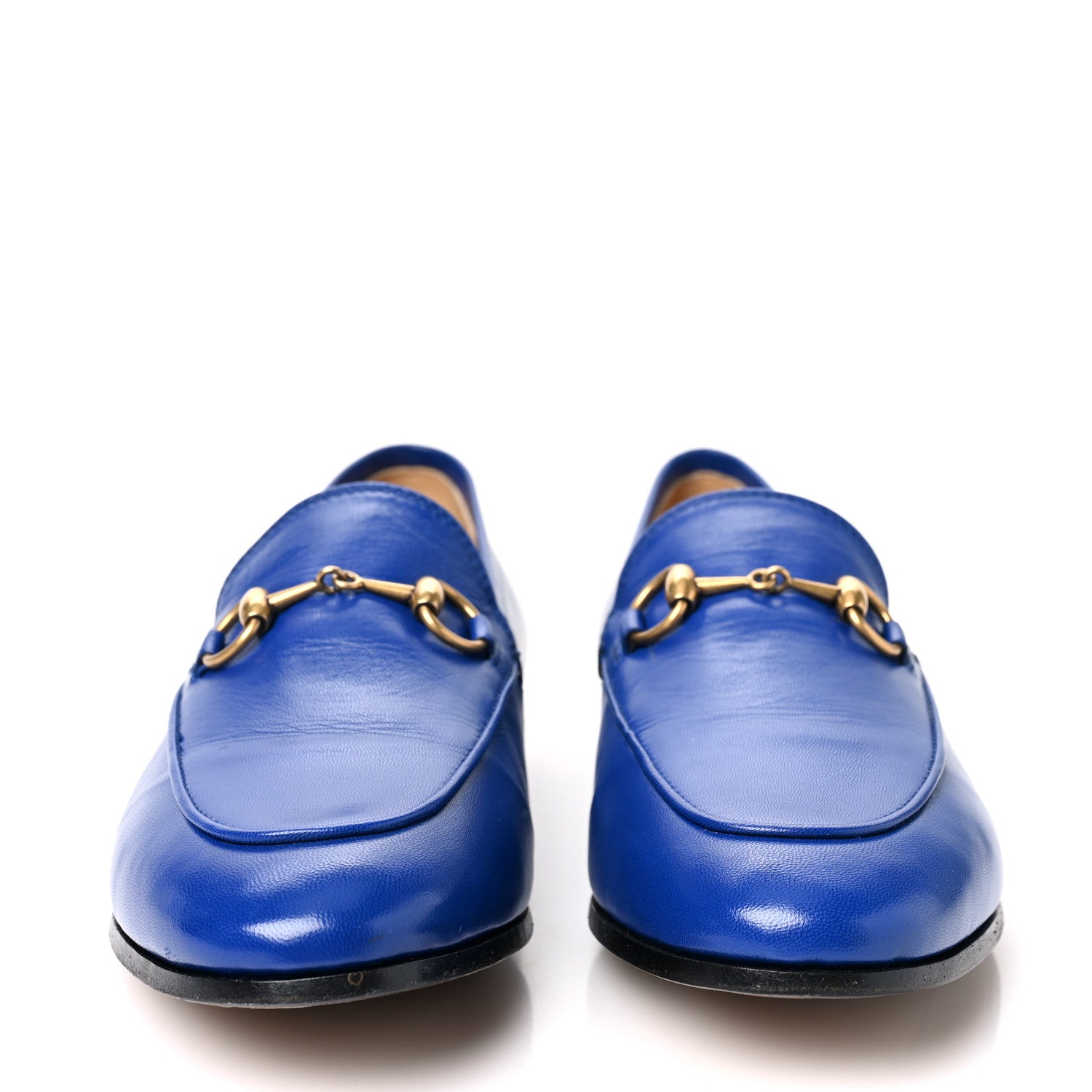 Gucci Malaga Kid Womens Jordaan Loafers 36 Electric Blue 2 of 8