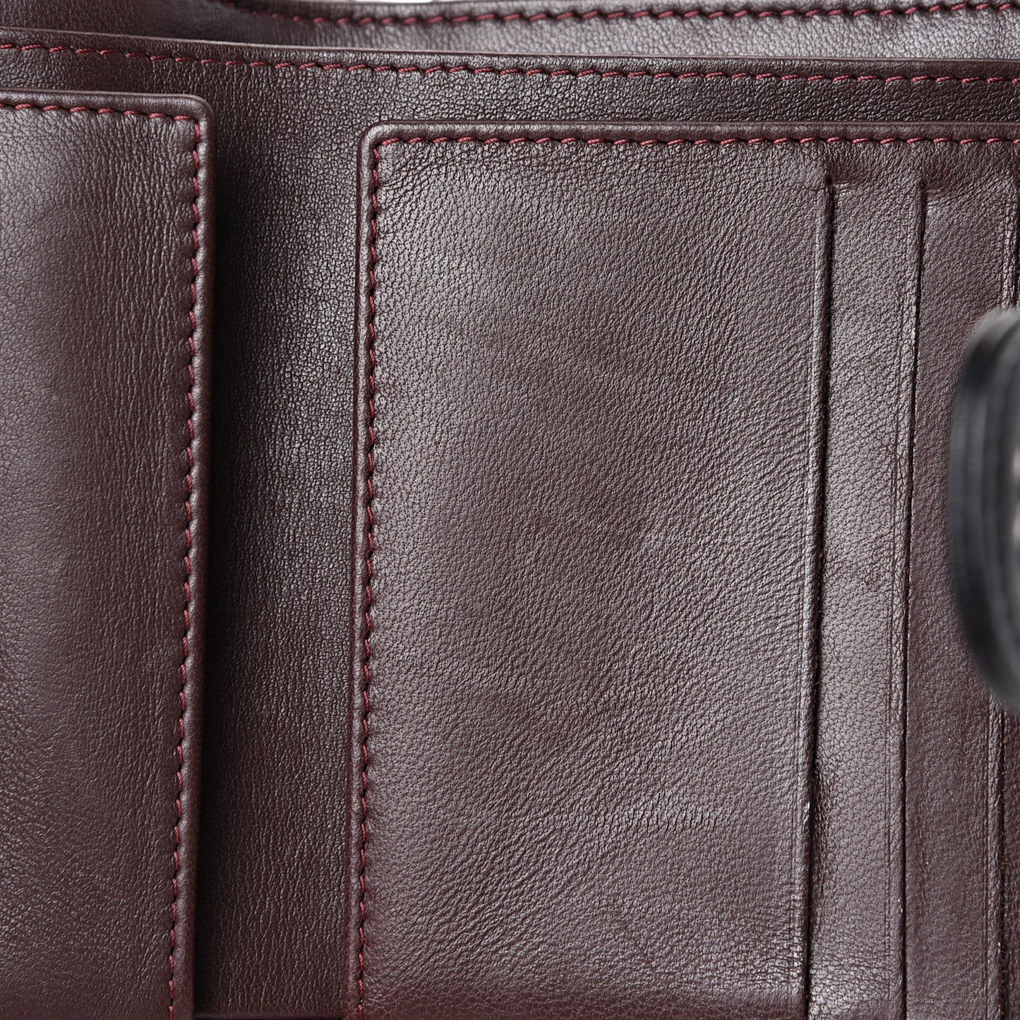 Lambskin Quilted Compact Flap Wallet Black