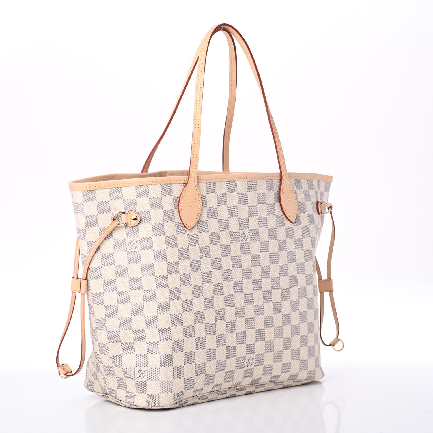 Louis Vuitton Damier Azur Neo Neverfull MM Rose Ballerine 2 of 4