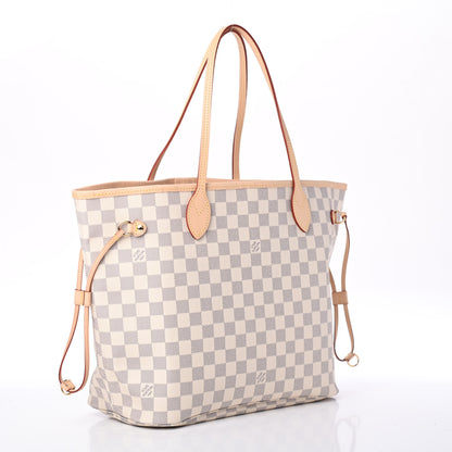 Louis Vuitton Damier Azur Neo Neverfull MM Rose Ballerine 2 of 4