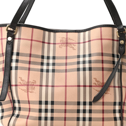 Burberry Haymarket Check Small Canterbury Tote Chocolate 9 of 15