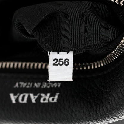 Prada Vitello Daino Soft Flap Crossbody Black 7 of 11