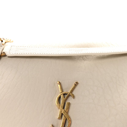 Saint Laurent Grained Lambskin Monogram Medium Niki Chain Satchel Crema Soft 7 of 10