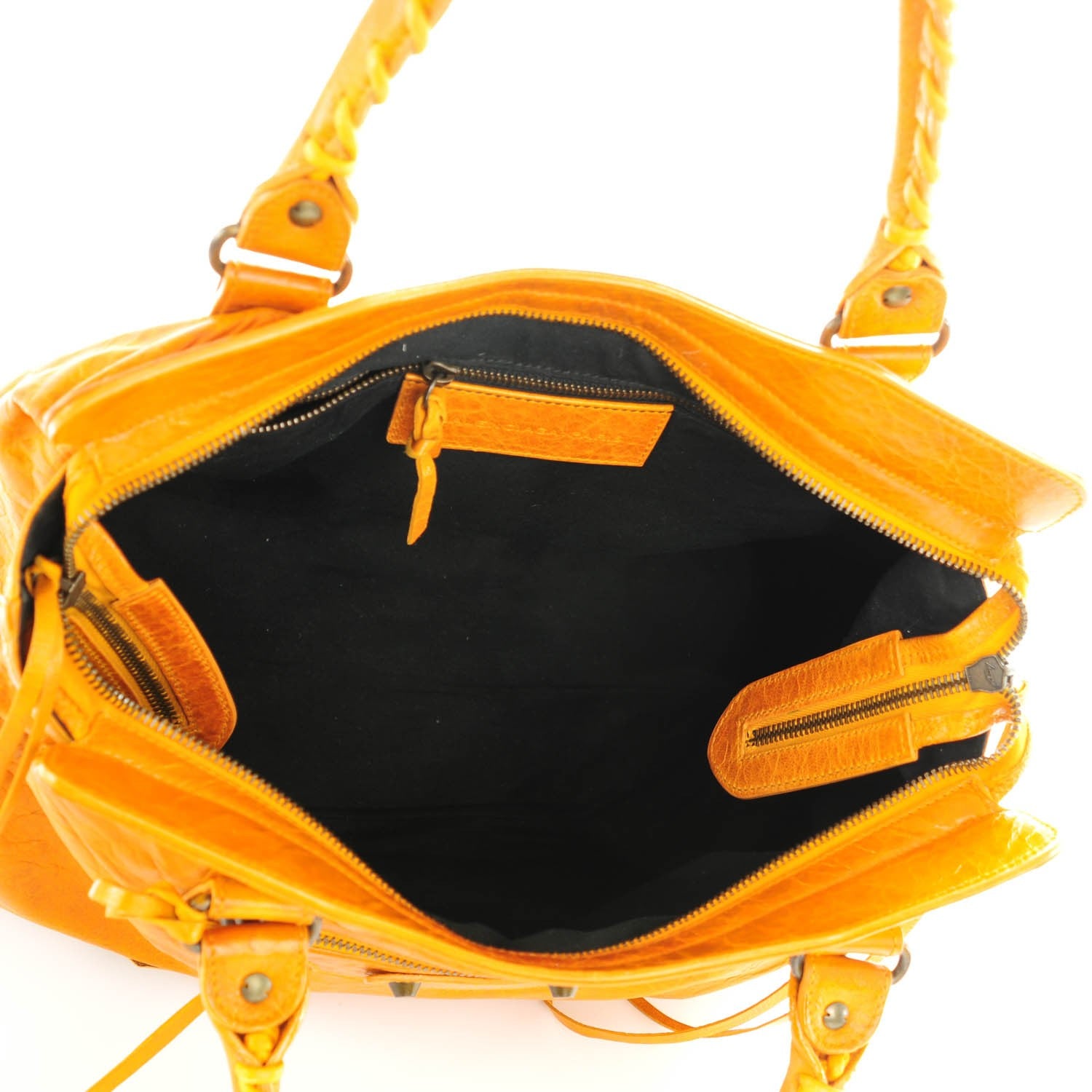 Balenciaga Chevre Classic Hardware Step Bag Marigold 6 of 8