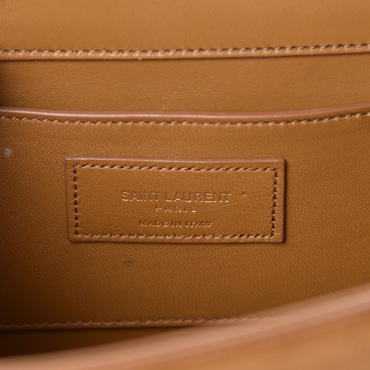 Suede Medium Classic Monogram Kate Tassel Satchel Light Ochre