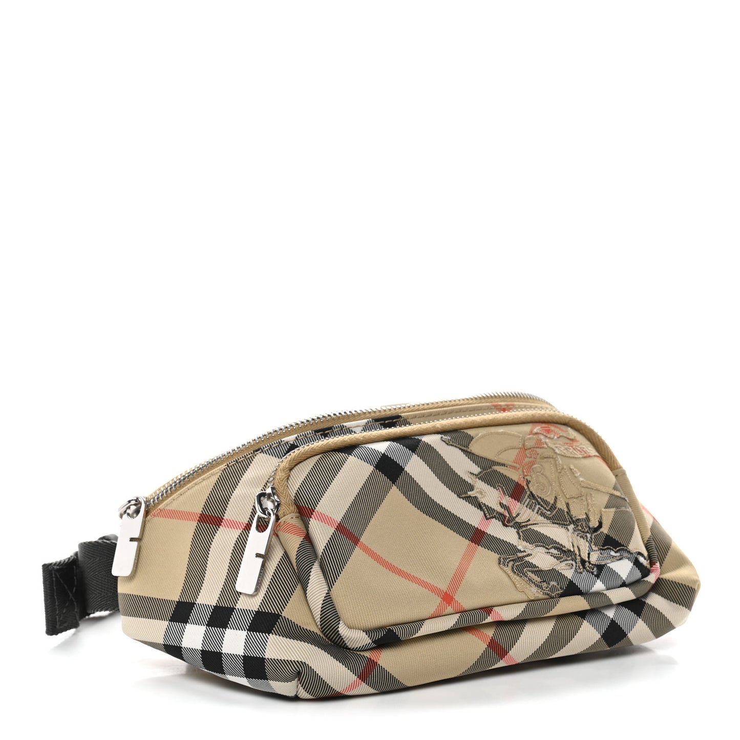 Small Check Belt Bag Sand Biege