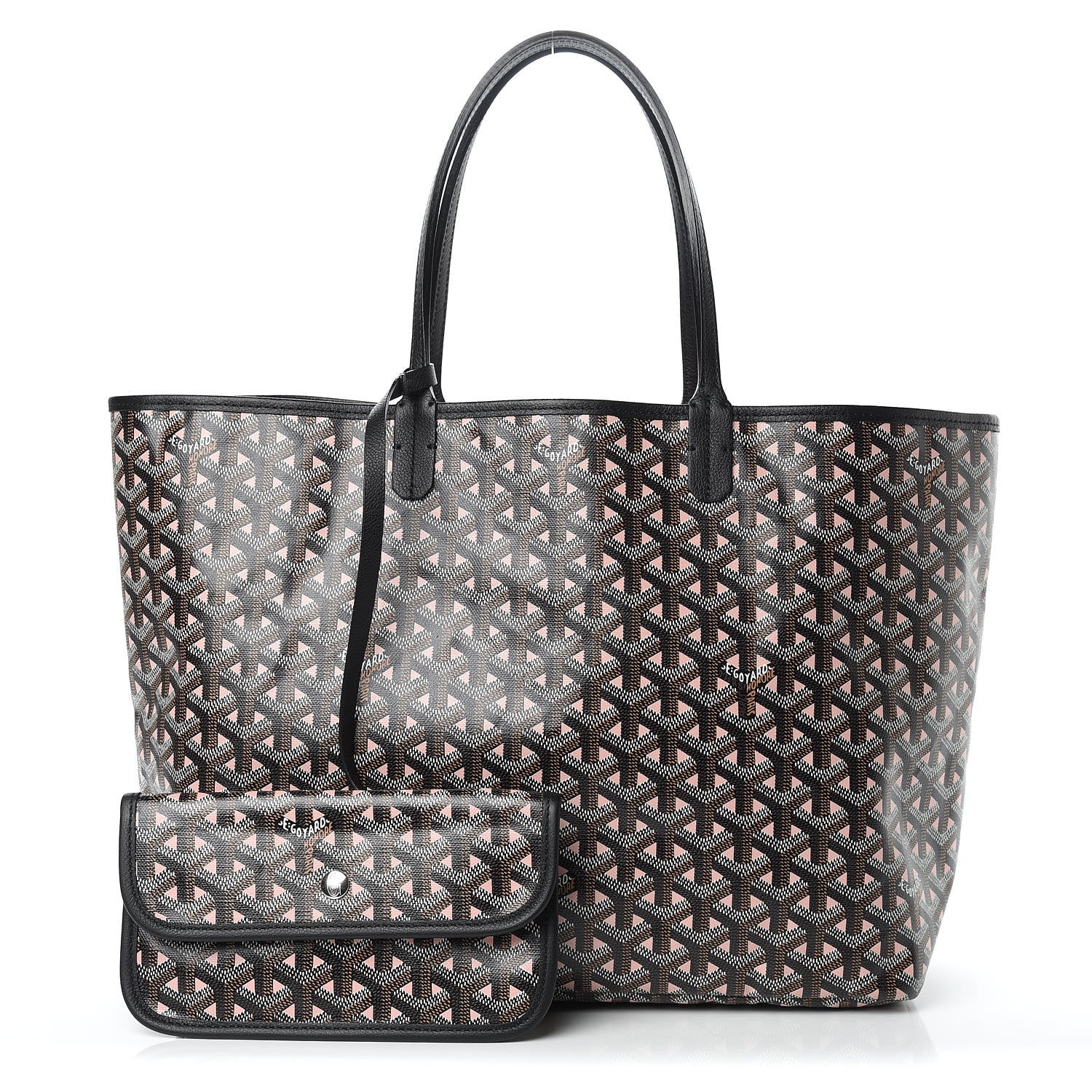 Goyard Goyardine Saint Louis Claire Voie PM Black Pink 1 of 11